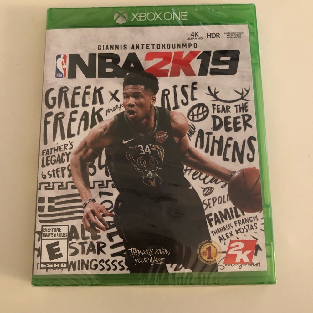 NBA 2k19 game for Xbox One open never played